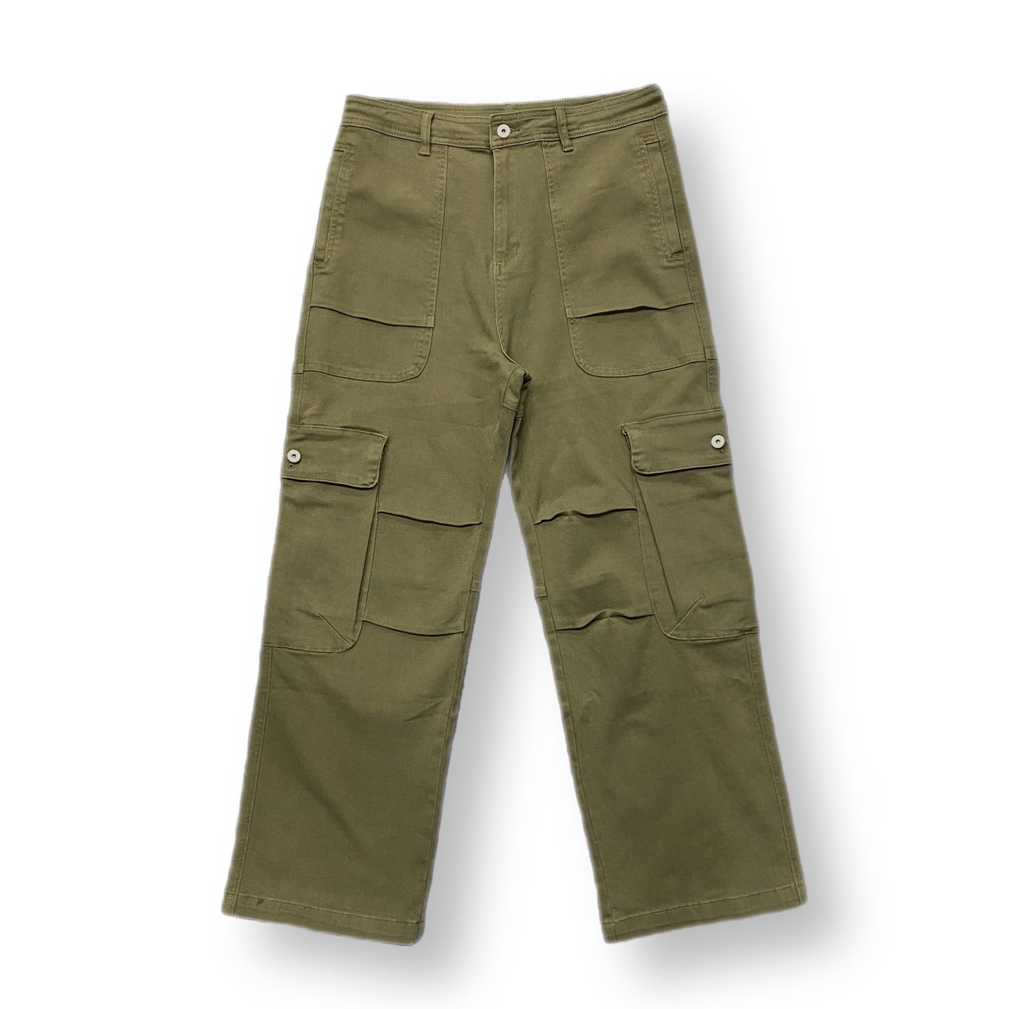 BULL DENIM CARGO PANT - OLIVE