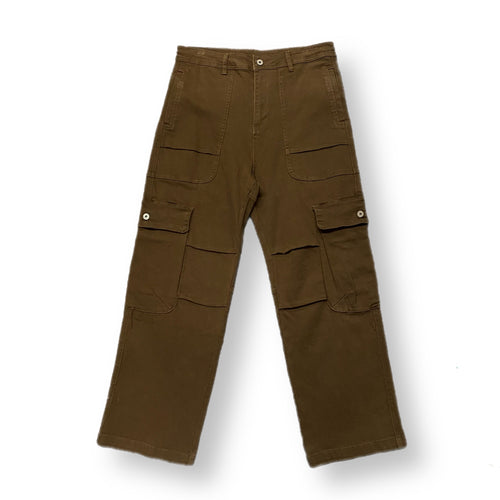 BULL DENIM CARGO PANT - BROWN