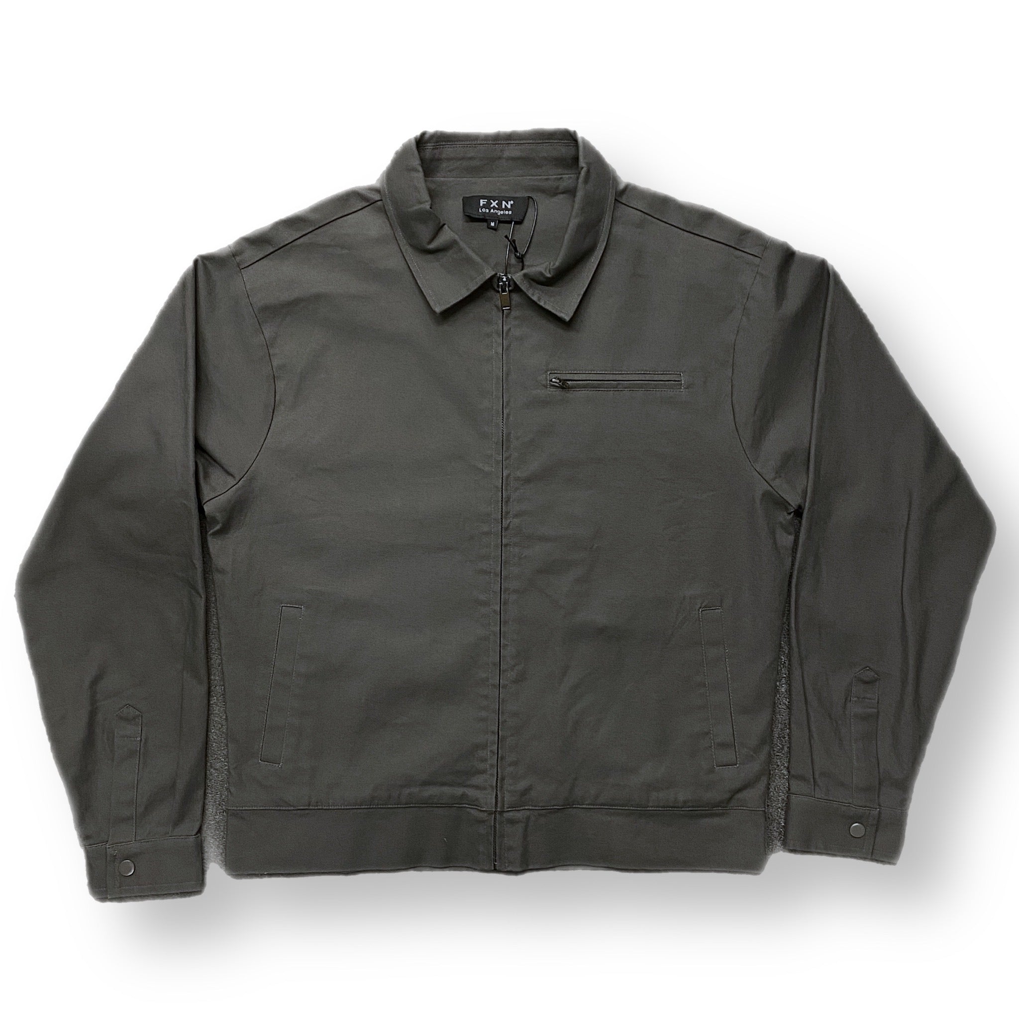 SOLID WORK JACKET - CHARCOAL – FXN menswear