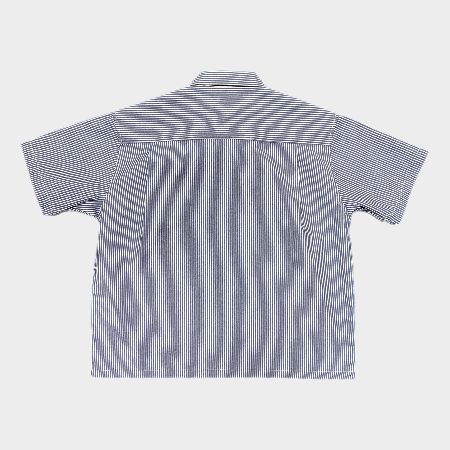 CROPPED HICKORY BUTTON UP - NAVY