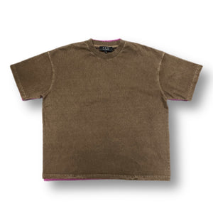 VINTAGE WASH TEE - BROWN