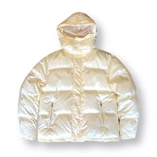 SATIN PUFF JACKET - IVORY