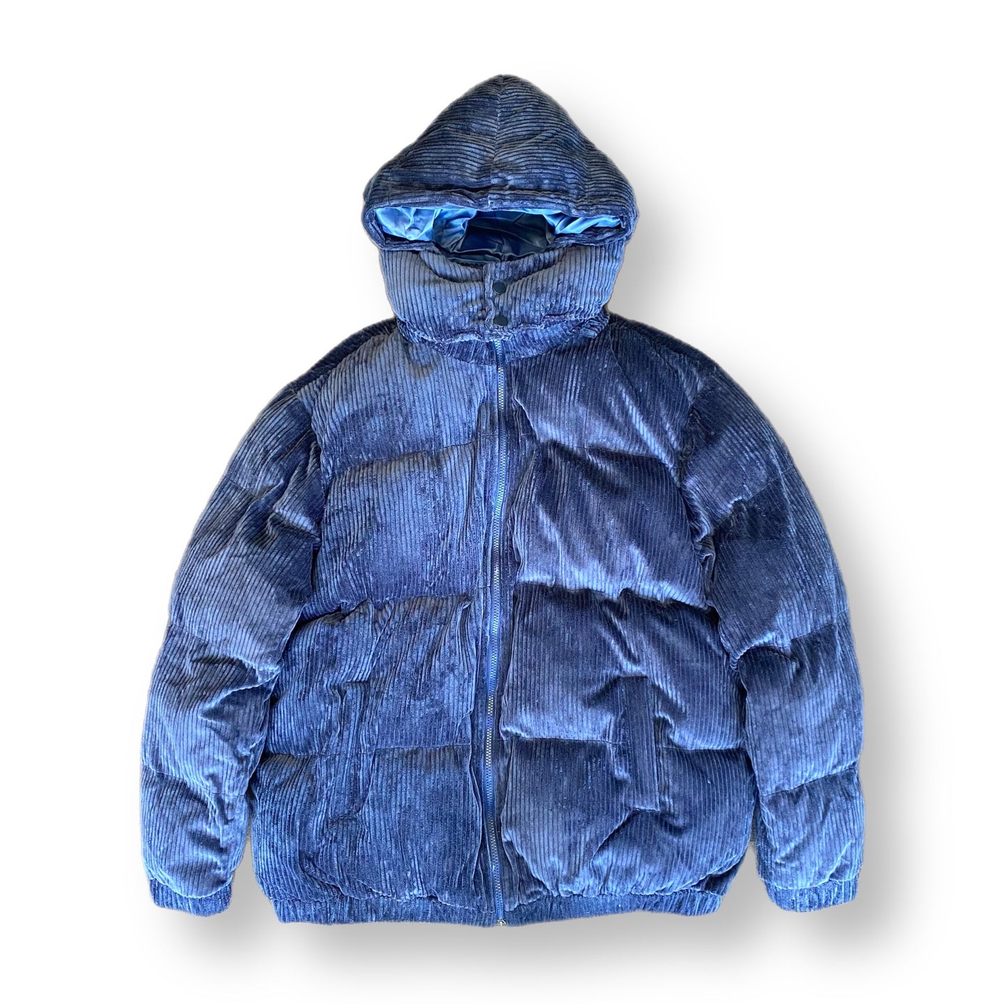 CORDUROY PUFF JACKET - BLUE