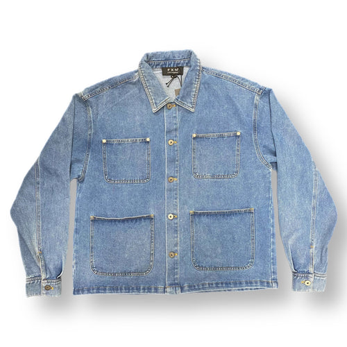 4 POCKET DENIM JACKET - LIGHT BLUE