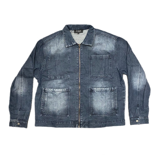 SUNFADE DENIM JACKET - DARK DENIM