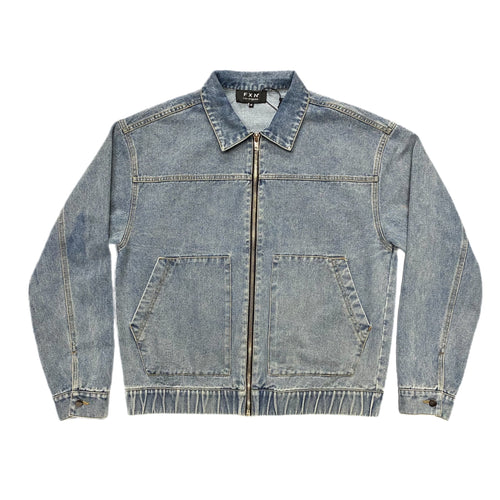 KANGAROO DENIM WORK JACKET - LIGHT DENIM