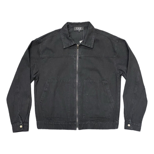 KANGAROO DENIM WORK JACKET - BLACK