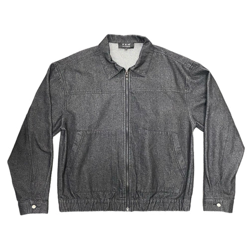 KANGAROO DENIM WORK JACKET - DENIM BLACK