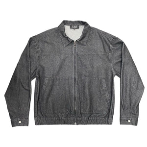 KANGAROO DENIM WORK JACKET - DENIM BLACK