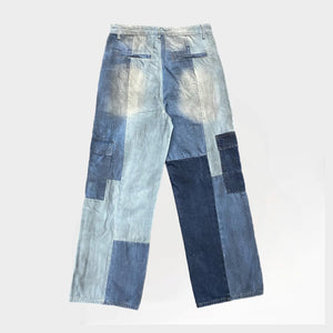 DIRTY PATCHWORK DENIM - BLUE