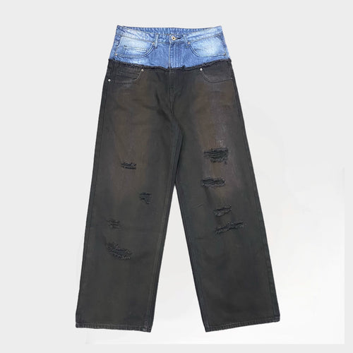 2 LAYER PANTS - BLACK/BLUE