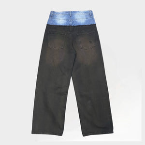 2 LAYER PANTS - BLACK/BLUE