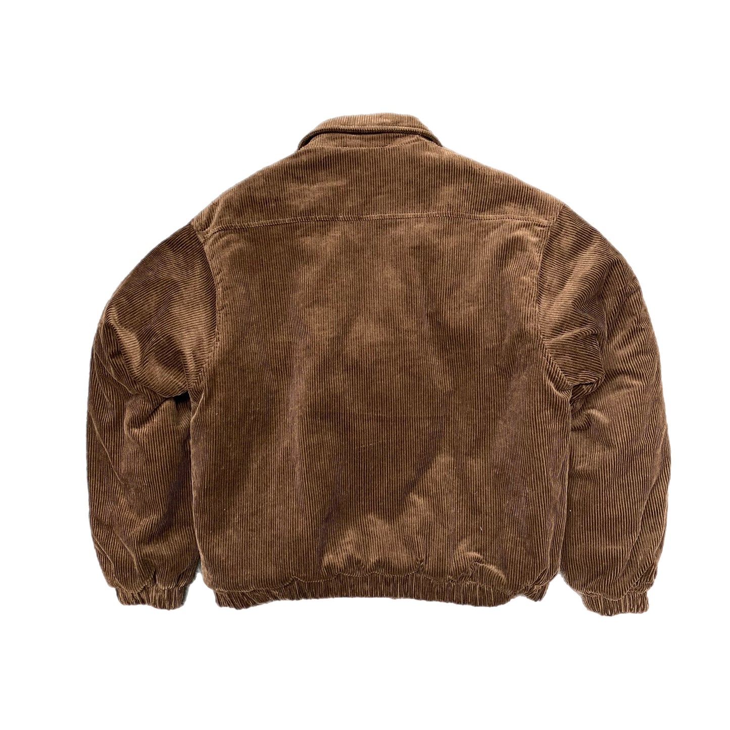 CORDUROY ZIP JACKET - BROWN