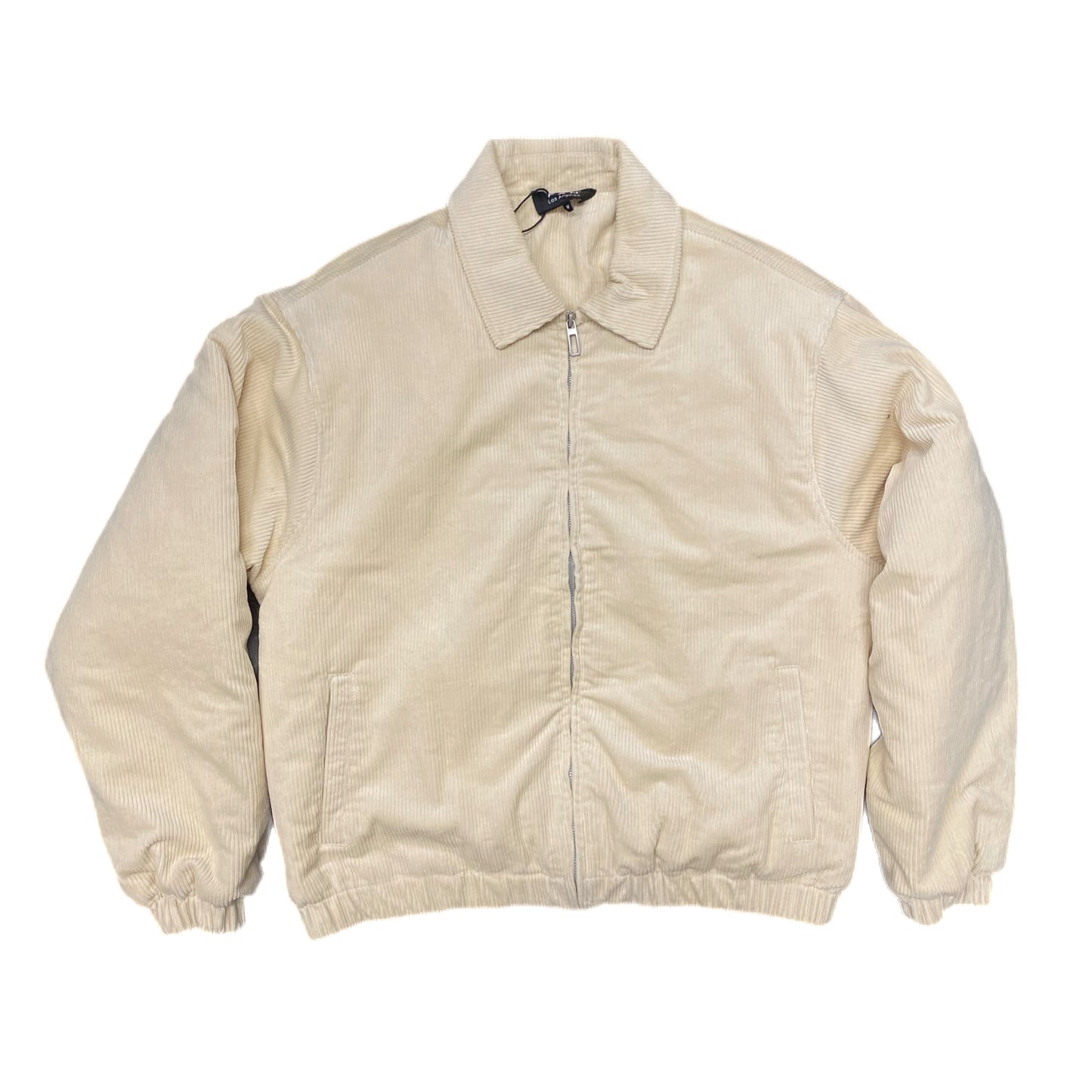 CORDUROY ZIP JACKET - BEIGE