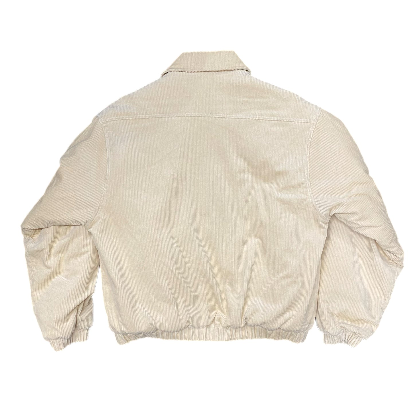 CORDUROY ZIP JACKET - BEIGE