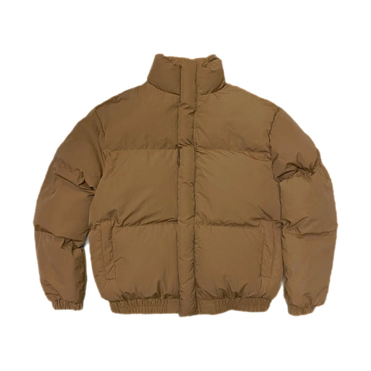 NYLON PUFFER JACKET - BROWN