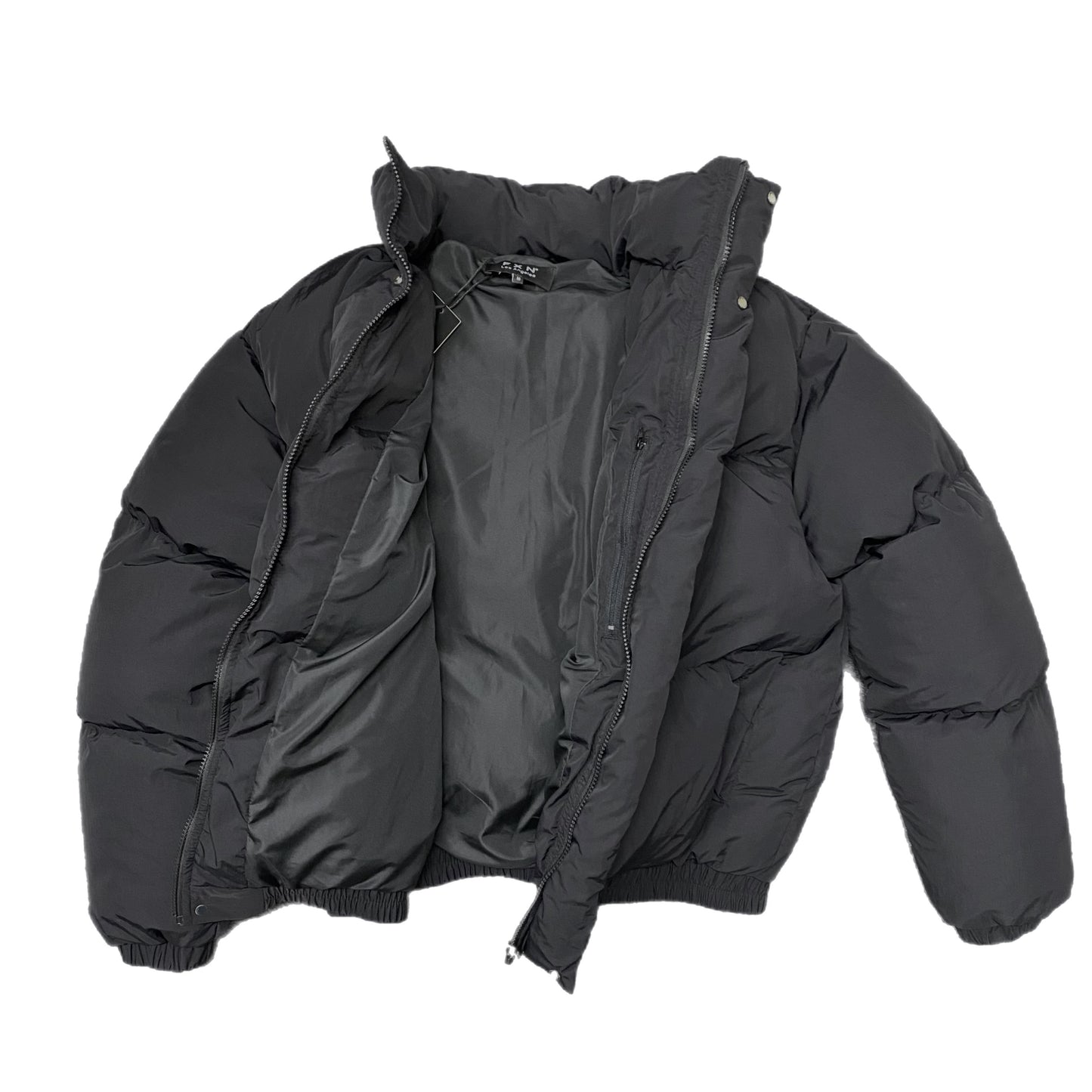 NYLON PUFFER JACKET - BLACK