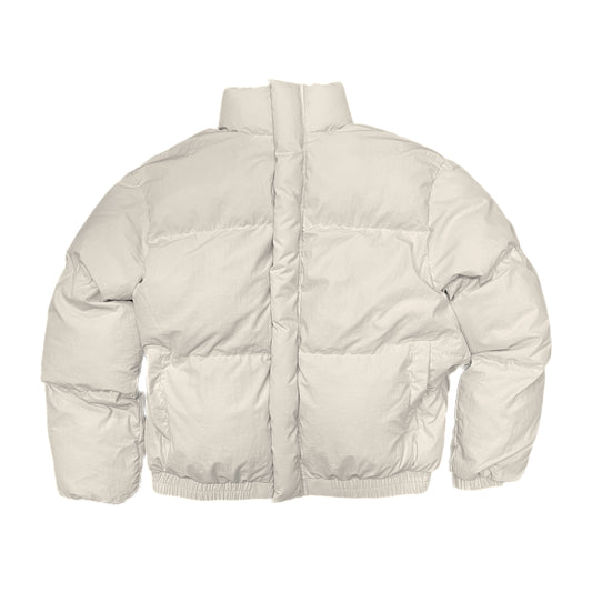 NYLON PUFFER JACKET - BEIGE