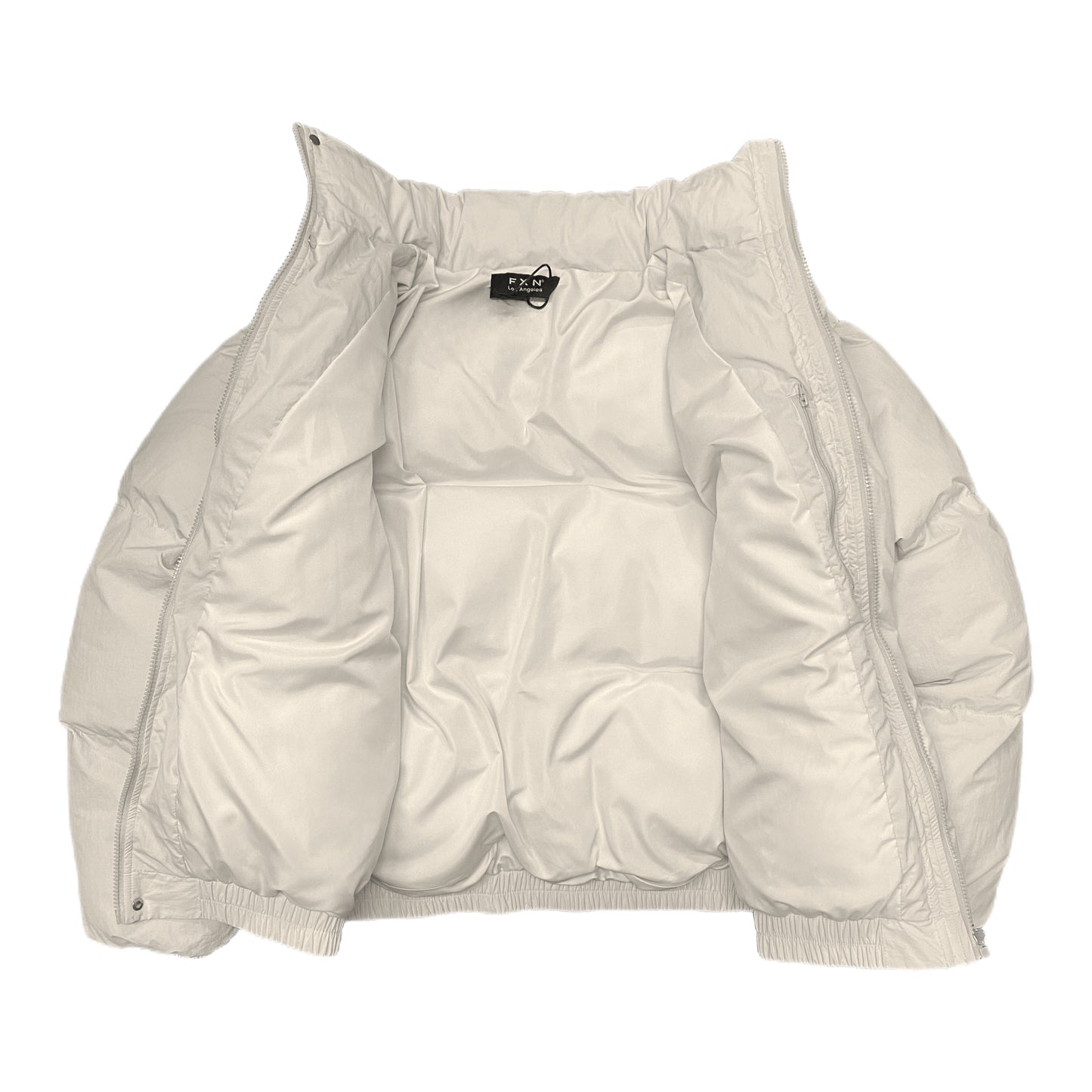 NYLON PUFFER JACKET - BEIGE