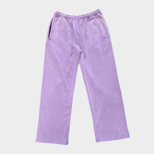 VINTAGE WASH SWEATPANTS - PURPLE