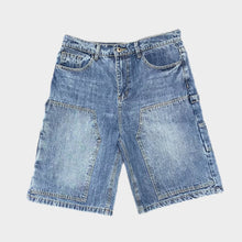 Load image into Gallery viewer, BAGGY CARPENTER SHORTS - LIGHT BLUE