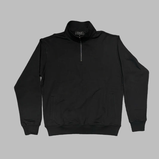QUARTER ZIP - BLACK