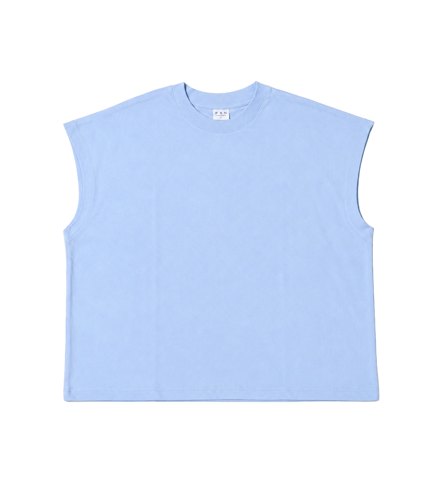 MUSCLE TEE - LIGHT BLUE