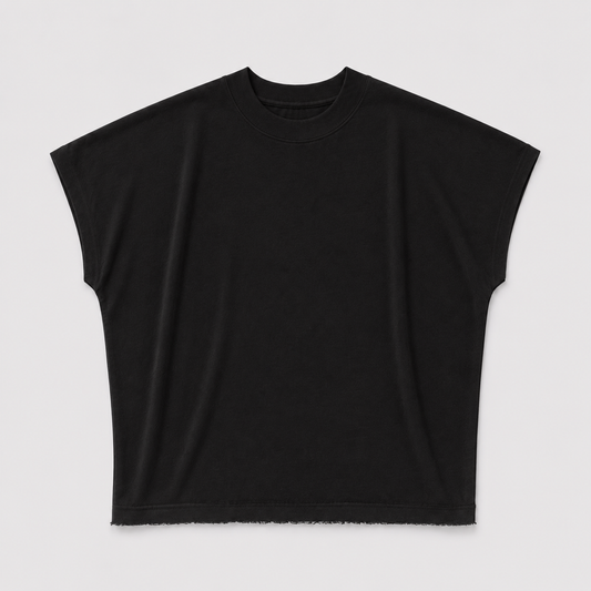 MUSCLE TEE - BLACK