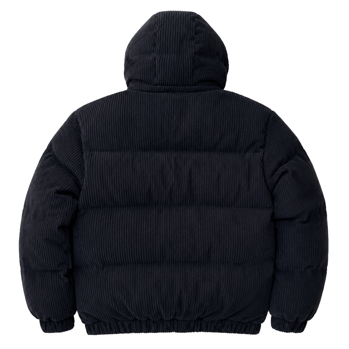HOODED CORDUROY PUFF JACKET