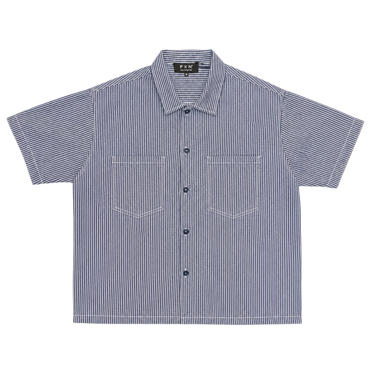 CROPPED HICKORY BUTTON UP