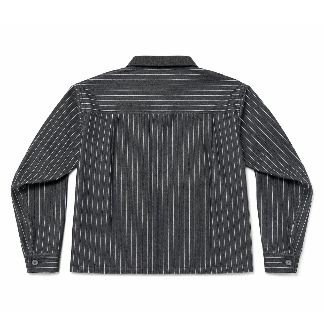 PINSTRIPE TWILL DENIM JACKET