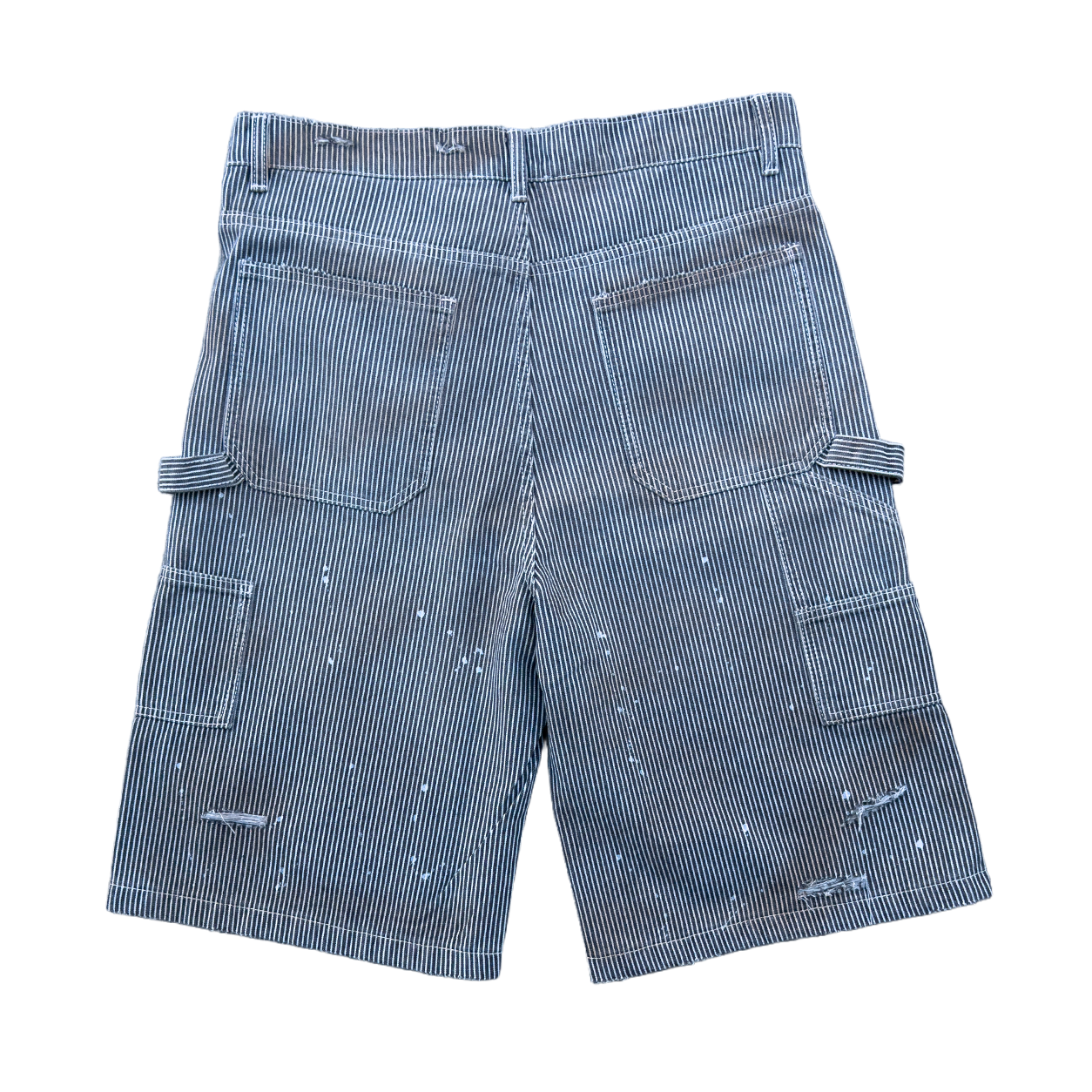 DIRTY WASHED HICKORY PINSTRIPE SHORTS