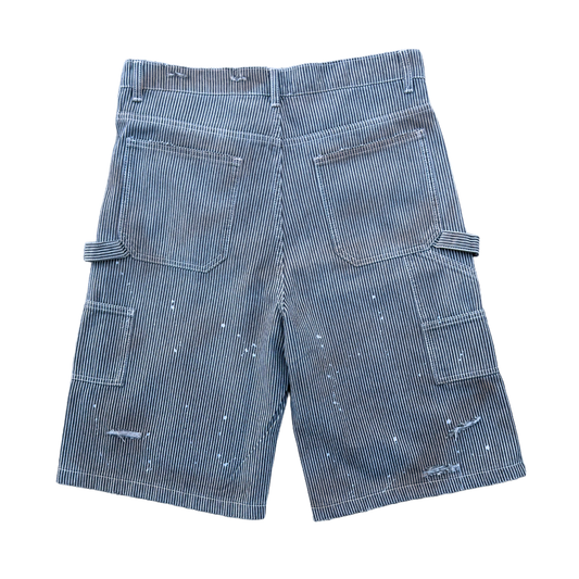 DIRTY WASHED HICKORY PINSTRIPE SHORTS