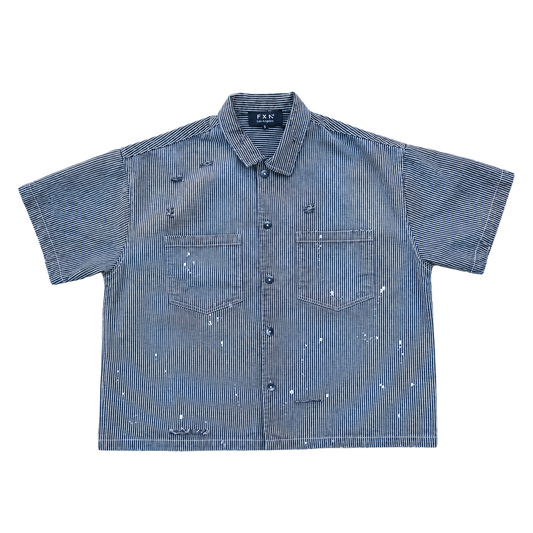 DIRTY WASHED HICKORY PINSTRIPE SHIRT