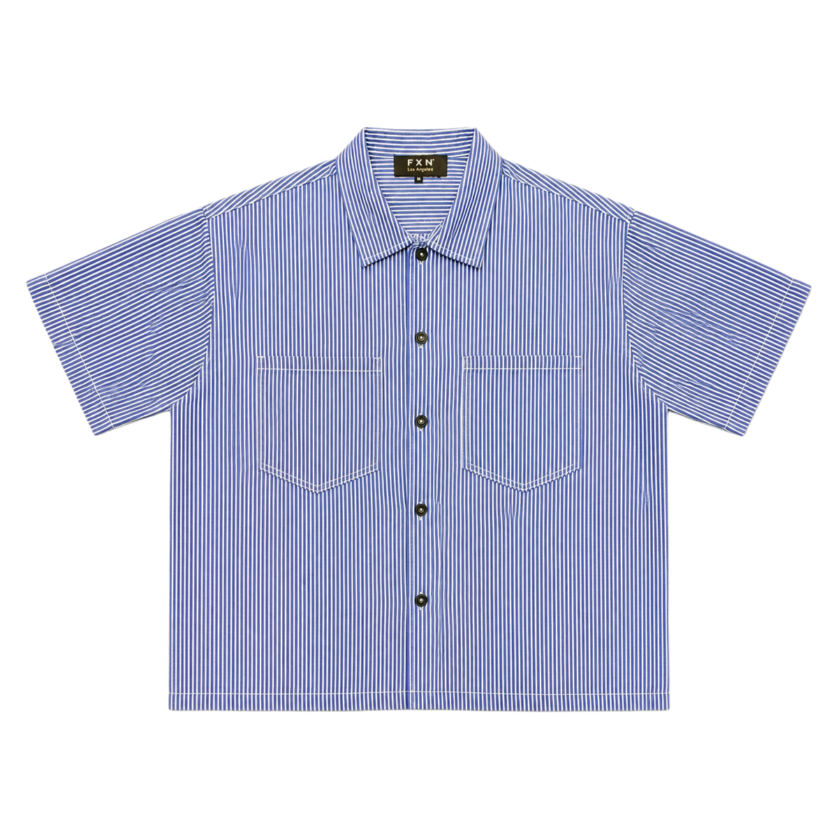 CROPPED HICKORY BUTTON UP