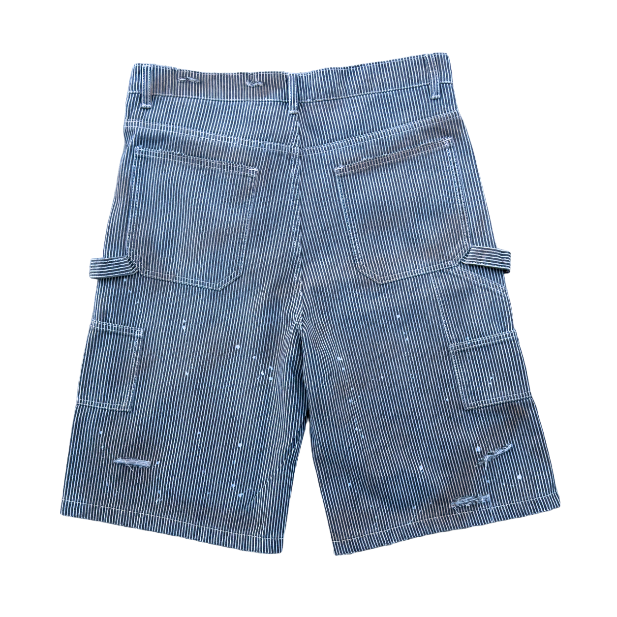 DIRTY WASHED HICKORY PINSTRIPE SHORTS