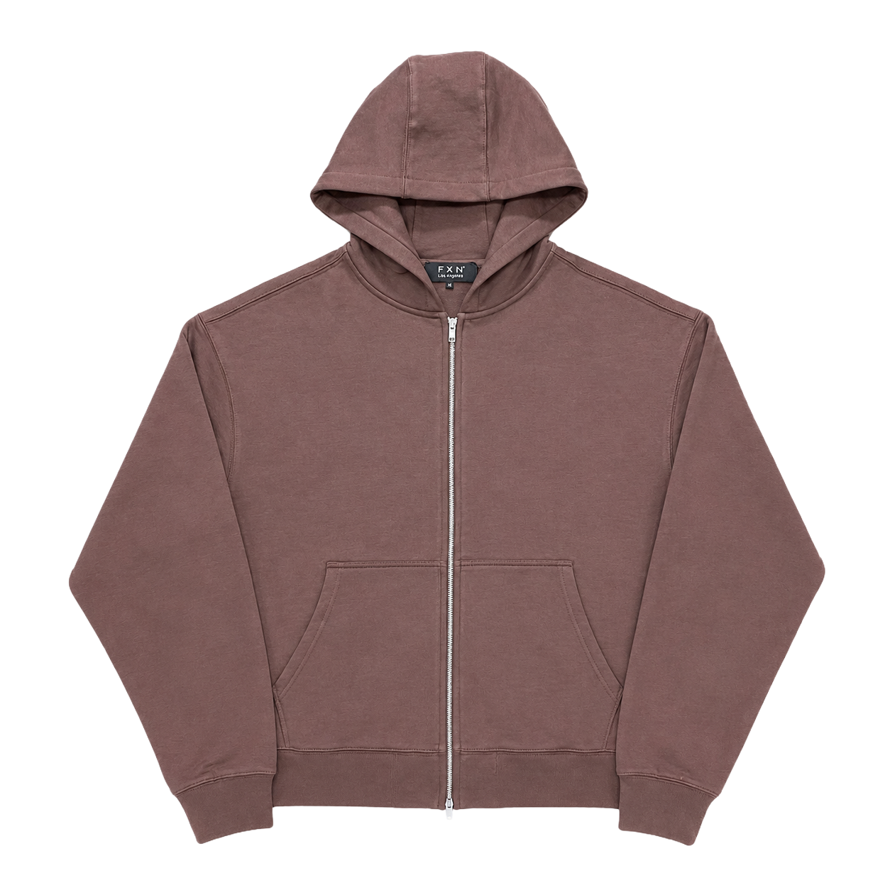 METAL ZIP CROP HOODIE