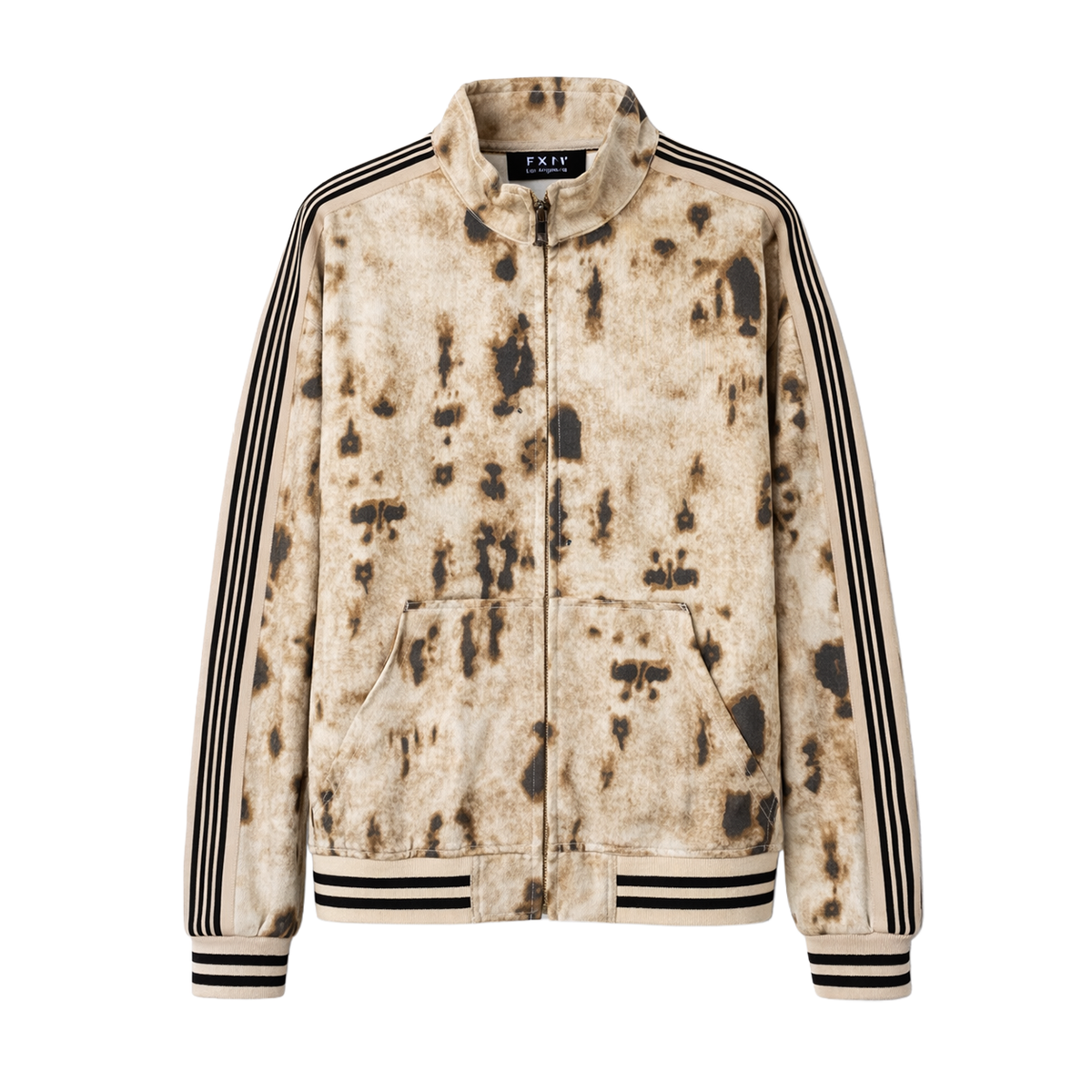 CHEETAH DENIM TRACK JACKET