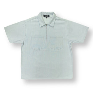 HICKORY SHORT SLEEVE SHIRT - BABY BLUE