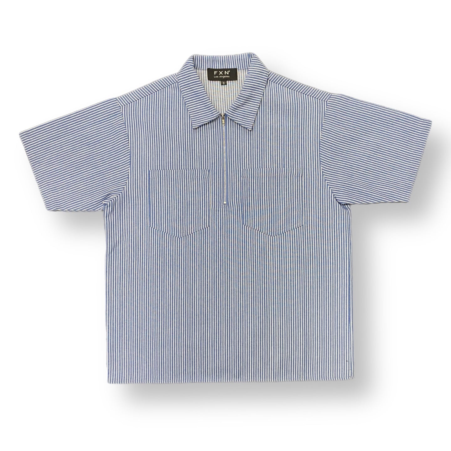 HICKORY SHORT SLEEVE SHIRT - LIGHT BLUE