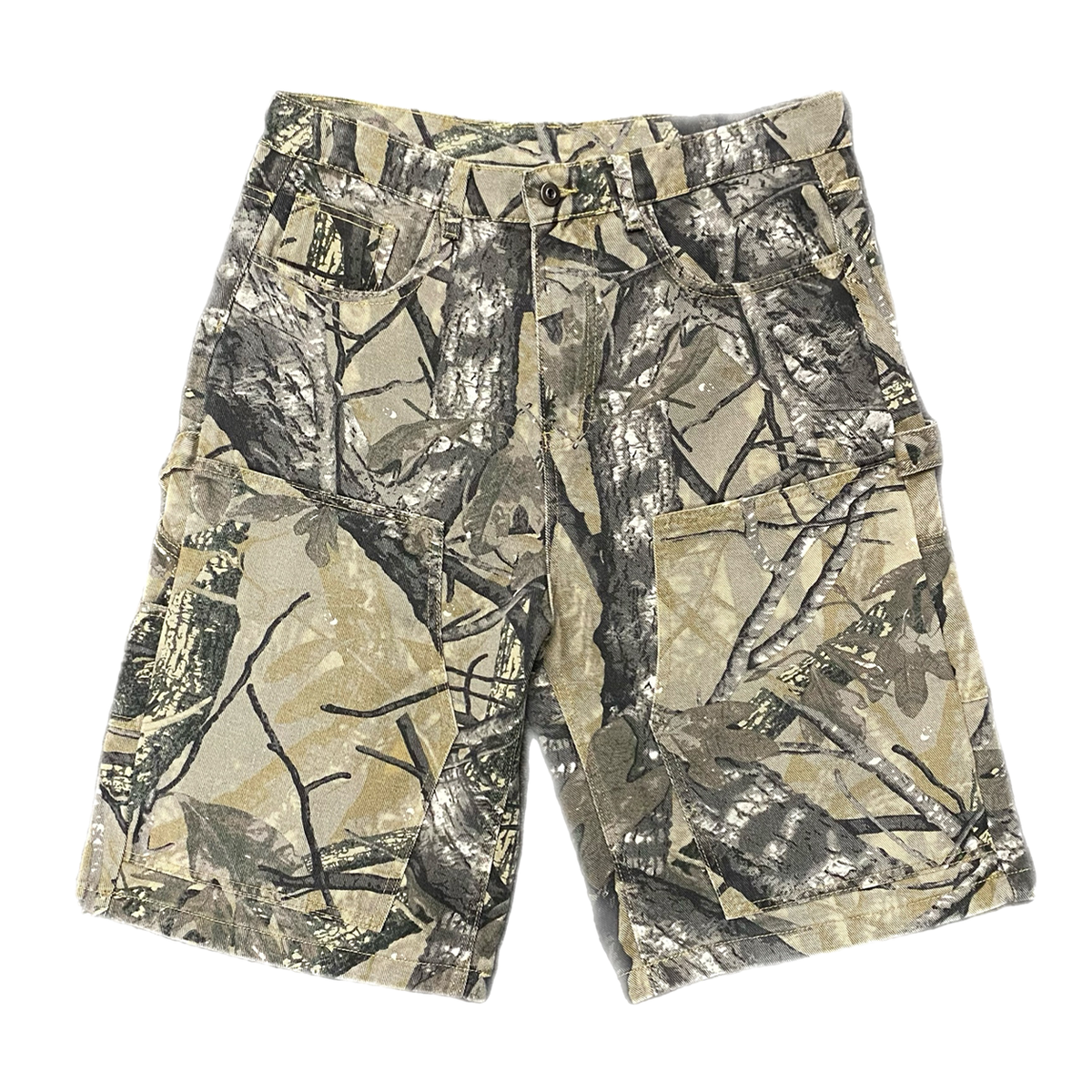 BAGGY HUNTING CAMO CARPENTER SHORTS