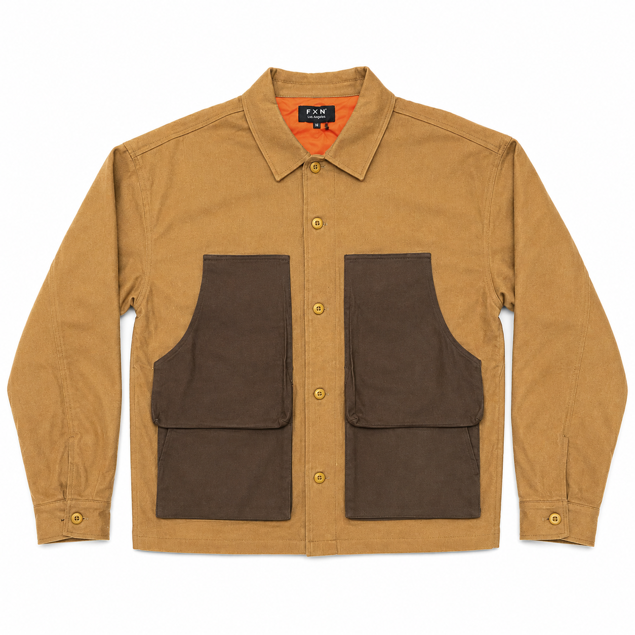 TWO TONE QUILTED WORK JACKET