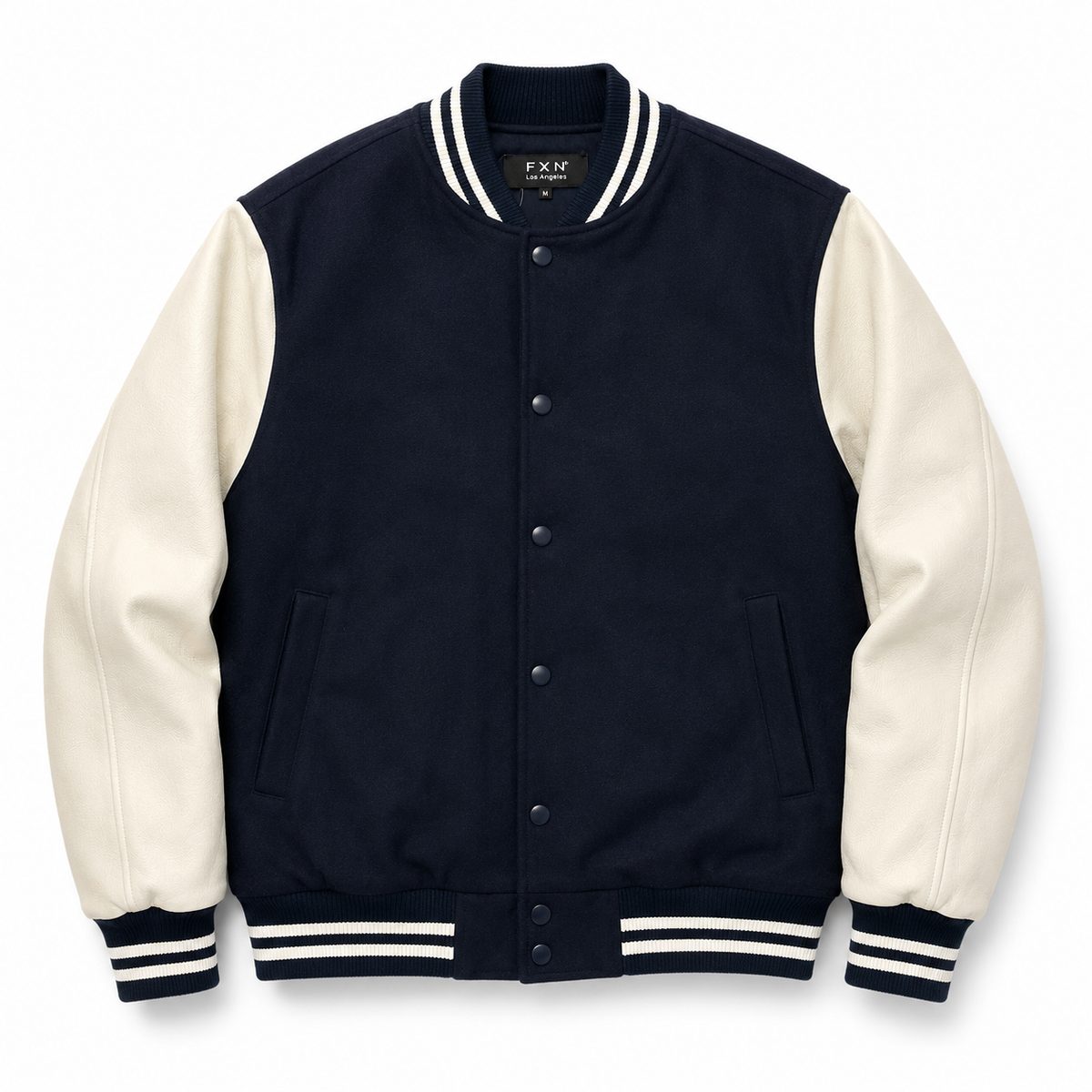VARSITY JACKET FAUX LEATHER