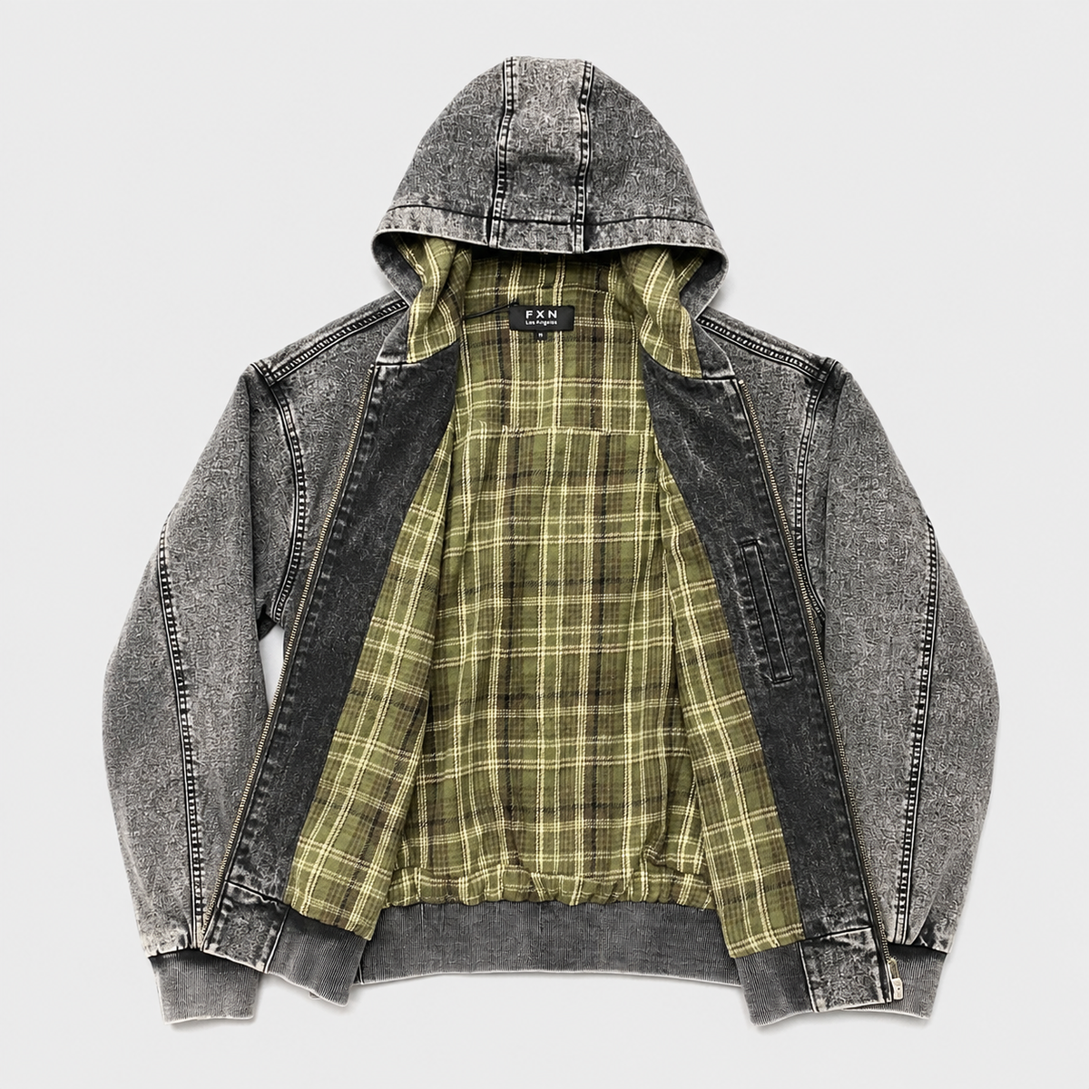 VINTAGE DENIM HOODIE JACKET
