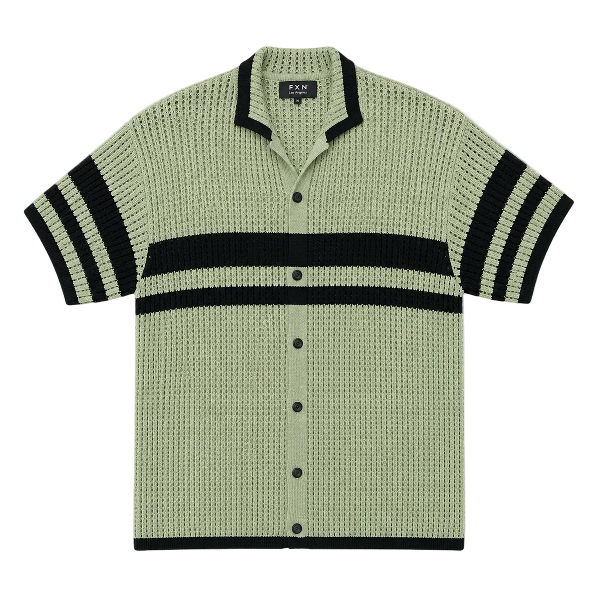 STRIPED CROCHET SHIRT