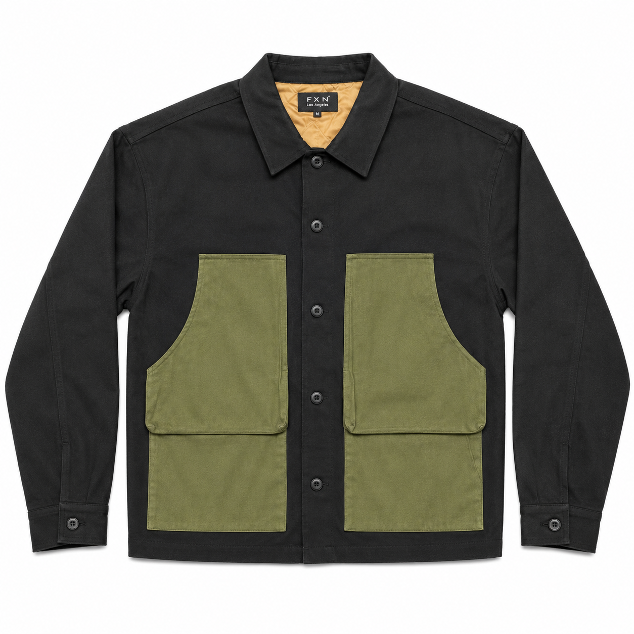 TWO TONE QUILTED WORK JACKET