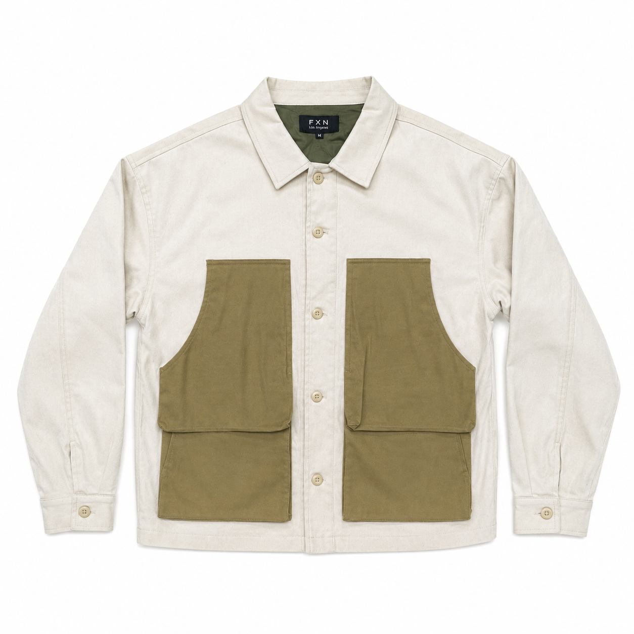 TWO TONE QUILTED WORK JACKET