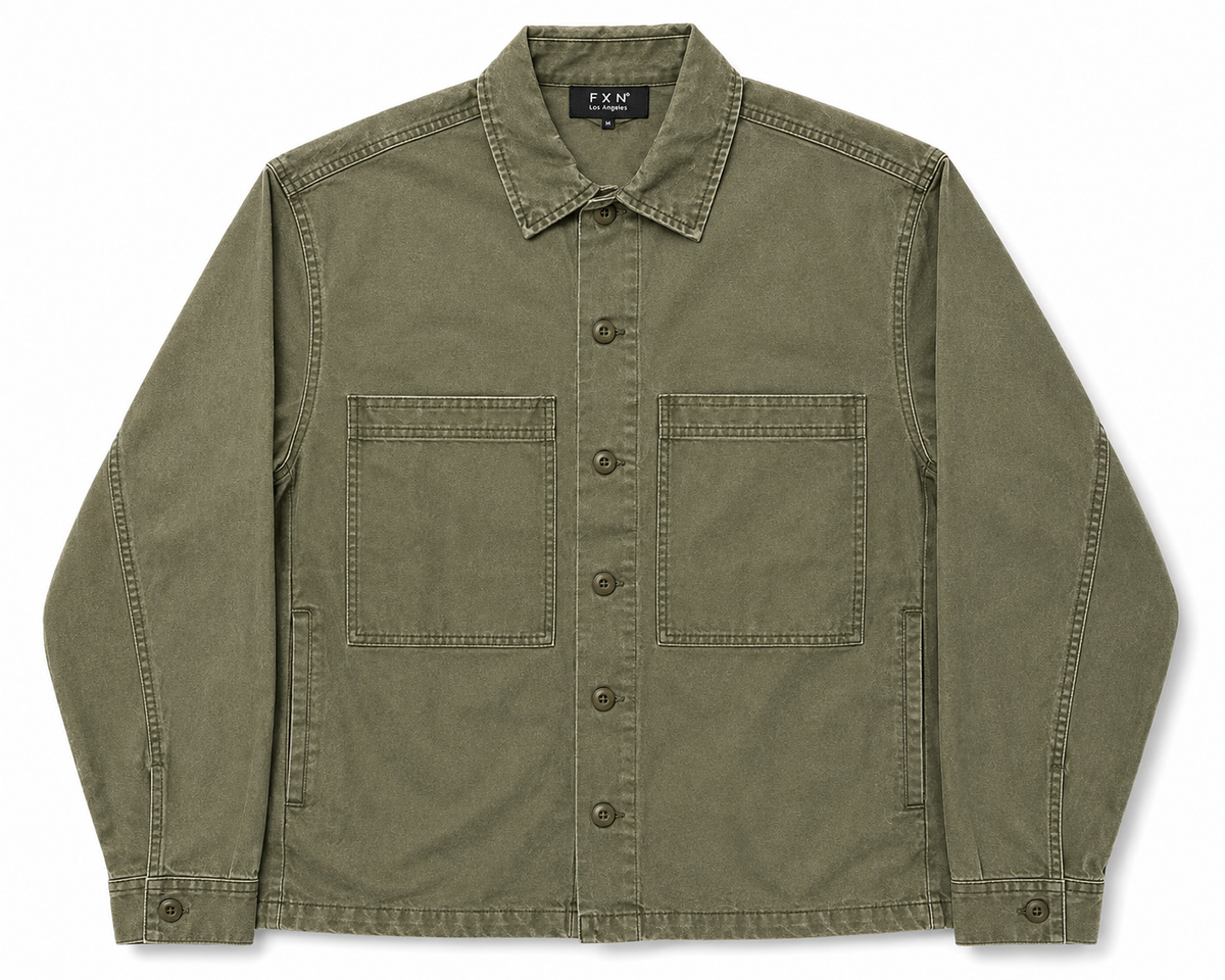 VINTAGE WASH MILITARY SHIRT