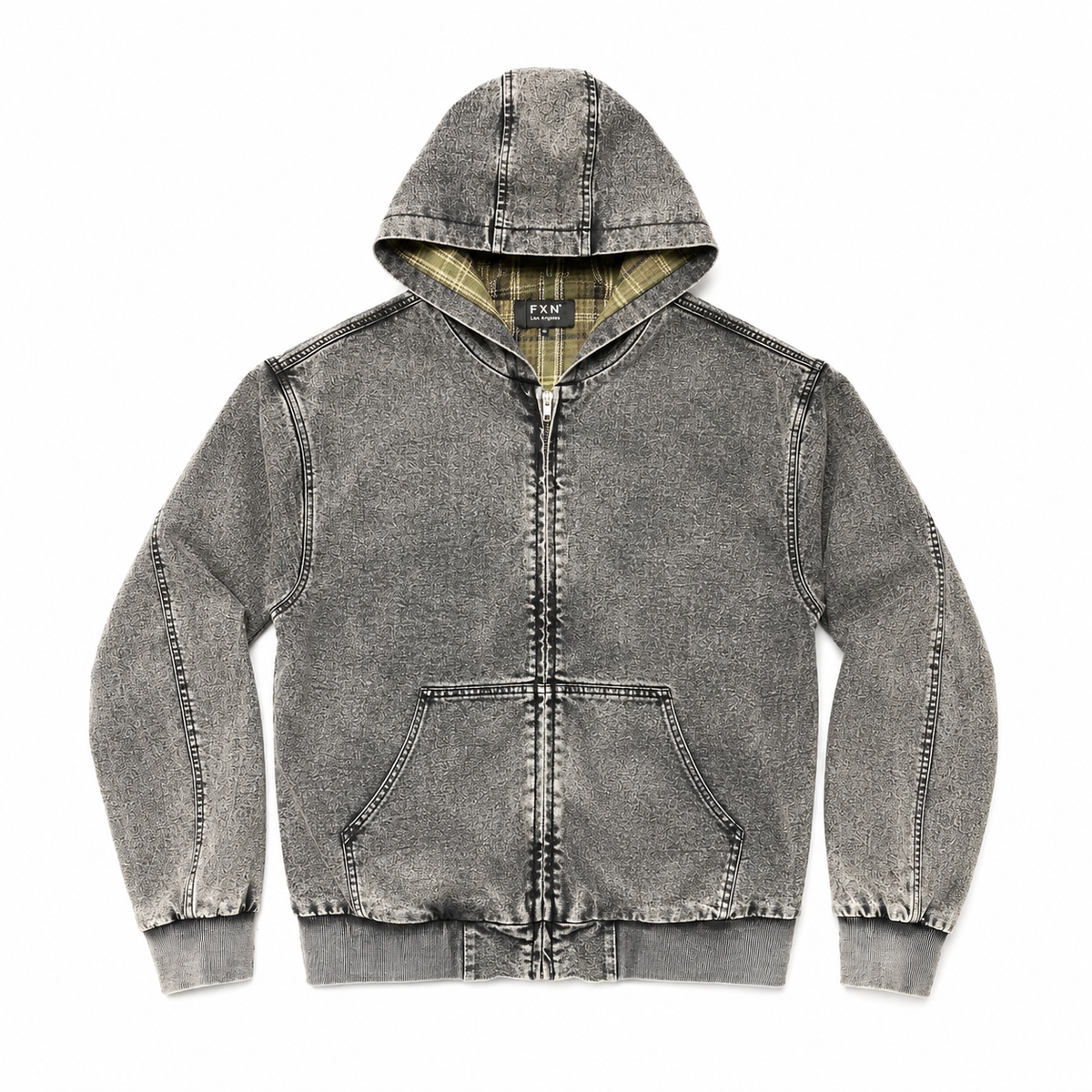 VINTAGE DENIM HOODIE JACKET
