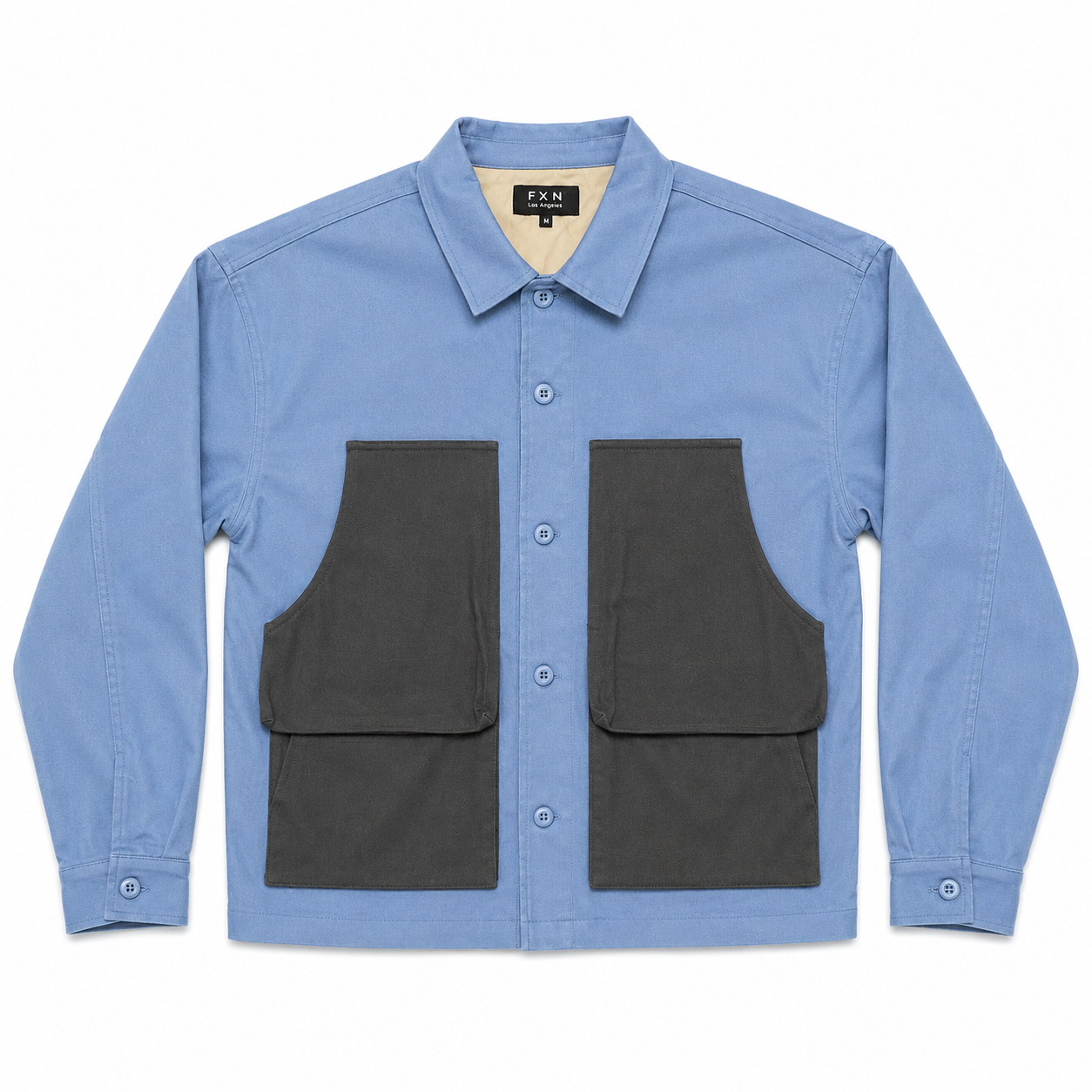 TWO TONE QUILTED WORK JACKET